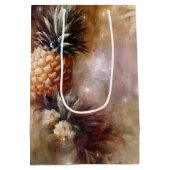 Tropische ananassen Sparkle Vrijgezellenfeest Medium Cadeauzakje (Achterkant)