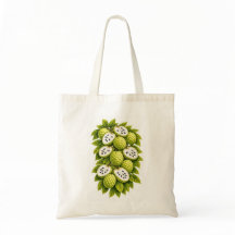 Tropische Annona Fruit Botanische Illustratie