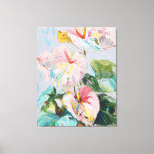 Tropische Anthurium Canvas Kunstprint Afdruk (Voorkant)