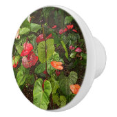 "TROPISCHE ANTHURIUMPLANTEN" CERAMISCHE DEUR/PULL  KERAMISCHE KNOP (Rechts)