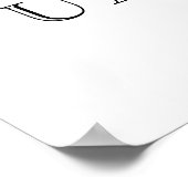 *~* Tropische AP25 Reizen personaliseren - Palmstr Poster (Hoek)