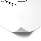 *~* Tropische AP25 Reizen personaliseren - Palmstr Poster (Hoek)