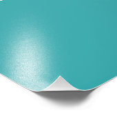 Tropische Aqua / Turquoise Solid Color SW 6767 Foto Afdruk (Hoek)