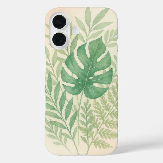 Tropische Aquarel Botanische Case-Mate iPhone Case (Achterkant)