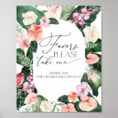 Tropische Aquarel Favorieten Neem Eén Poster (Voorkant)