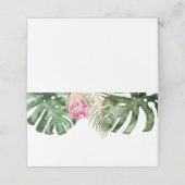 Tropische Aquarel Groene Beplanting Plaatskaartje (Buitenkant ongevouwen)