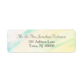 Tropische Aquarel Naam Etiket (Voorkant)