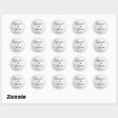 Tropische Aquarel Strand Bruiloft Sticker (Vel)