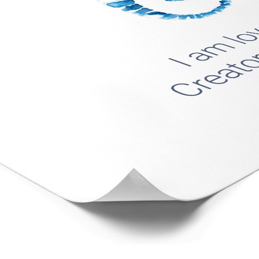 Tropische Aquarel Zeepaardje Muurkunst Poster (Hoek)