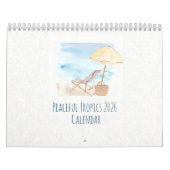 Tropische Aquarelkalender 2026 Kalender (Hoes)