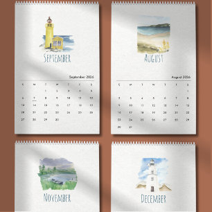 Tropische Aquarelkalender 2026 Kalender