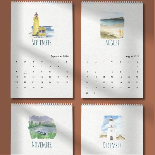 Tropische Aquarelkalender 2026 Kalender