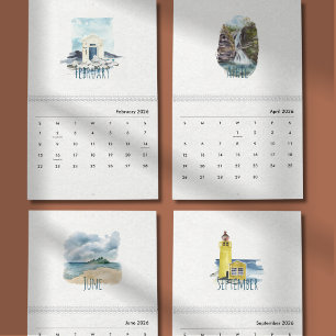 Tropische Aquarelkalender 2026 Kalender