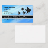 Tropische Aquarium Visitekaartjes Design Sjabloon (Voorkant / Achterkant)