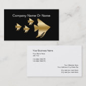 Tropische Aquaruim Silhouette Visitekaartjes (Voorkant / Achterkant)