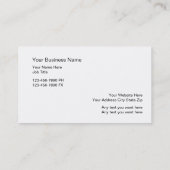 Tropische Aquaruim Silhouette Visitekaartjes (Achterkant)