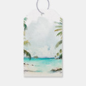 Tropische Ara Bruiloft Bedankt Cadeaulabel (Achterkant)