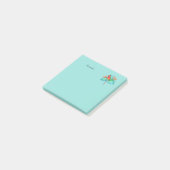 Tropische Ara Papegaai Gepersonaliseerde 3x3 Post- Post-it® Notes (Schuin)