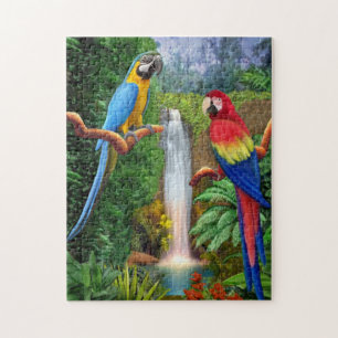 Tropische Ara Papegaaien Legpuzzel