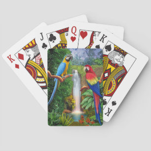 Tropische Ara Papegaaien Pokerkaarten