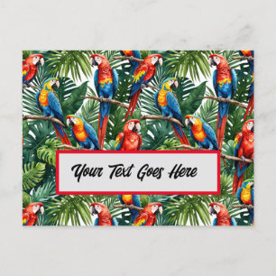 Tropische ara Parrot Bird wenskaart Gemakkelijk be Briefkaart