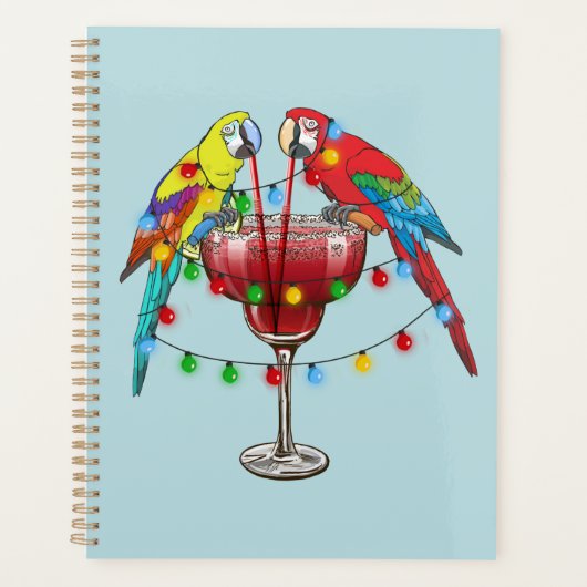 Tropische ara's Drink wijn Planner (Voorkant)