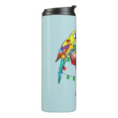 Tropische ara's Drink wijn Thermosbeker (Gedraaid links)
