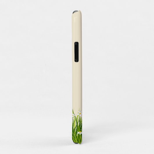 Tropische ara's en witte bloemen op Light Beige Case-Mate iPhone Case (Achterkant/rechts)