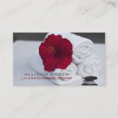 Tropische Aromatherapie SPA Salon Massage therapeu Visitekaartje (Voorkant)
