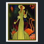 Tropische Art Deco Print door William P. Welsh 16x<br><div class="desc">Colorful,  Art Deco,  Tropische Print door William P. Welsh 16 x 20</div>