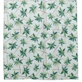 Tropische Australische valstpalm Douchegordijn (Voorkant)