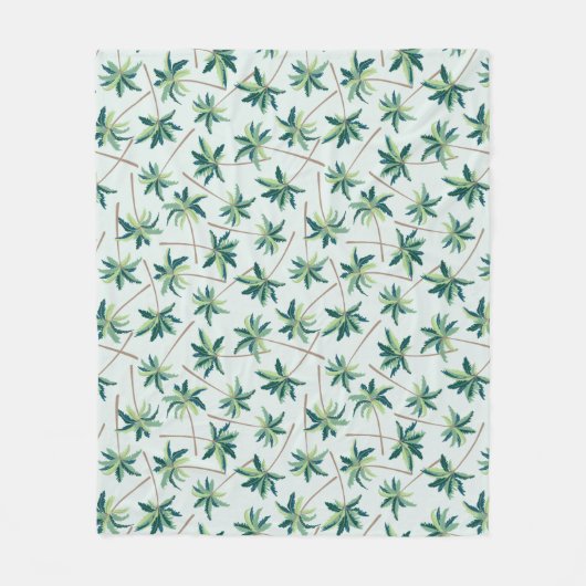 Tropische Australische valstpalm Fleece Deken (Voorkant)