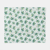 Tropische Australische valstpalm Fleece Deken (Voorkant (Horizontaal))