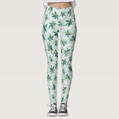 Tropische Australische valstpalm Leggings (Voorkant)
