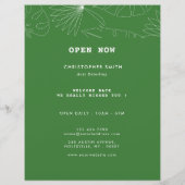 Tropische automatische detailservice flyer (Achterkant)