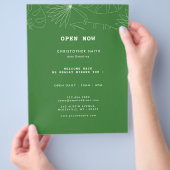 Tropische automatische detailservice flyer (Hand)