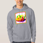 Tropische Avocado, aardbei en Mango. Bestel nu Hoodie (Voorkant)