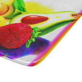 Tropische Avocado, aardbei en Mango. Bestel nu Snijplank (Hoek)