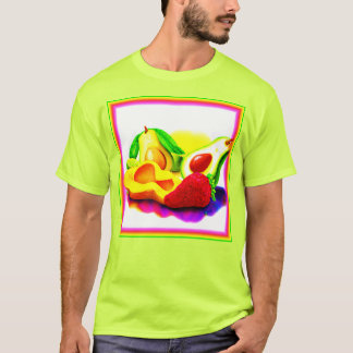 Tropische Avocado, aardbei en Mango. Bestel nu T-shirt