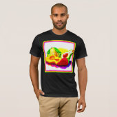 Tropische Avocado, aardbei en Mango. Bestel nu T-shirt (Voorkant volledig)
