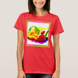 Tropische Avocado, aardbei en Mango. Bestel nu T-shirt