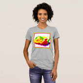 Tropische Avocado, aardbei en Mango. Bestel nu T-shirt (Voorkant volledig)