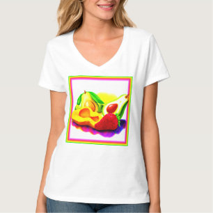Tropische Avocado, aardbei en Mango. Bestel nu T-shirt