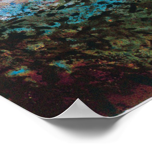 Tropische baai - poster (Hoek)