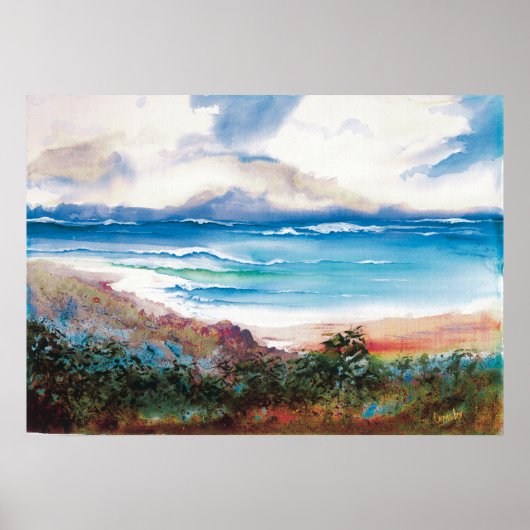 Tropische baai - poster (Voorkant)