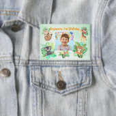 Tropische Baby Dieren Button Kids Verjaardag Favor (Insitu)