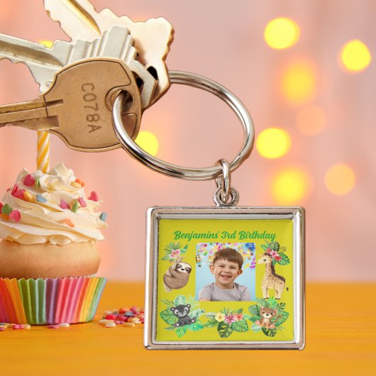 Tropische Baby Dieren Sleutelhanger Kids Verjaarda