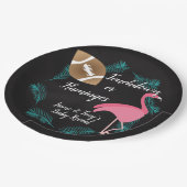 Tropische Baby onthullen lamingos of touchdowns Papieren Bordje (Gekanteld)