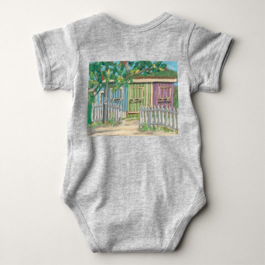 Tropische Baby Romper (Achterkant)