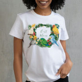 Tropische baby schattige exotische kleurrijke pape t-shirt